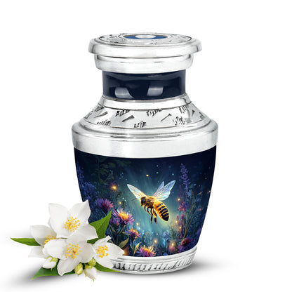 Blue Venerable Bee Cremation Urns for Human Ashes - 10-inch, 200 cu in - Karyliz
