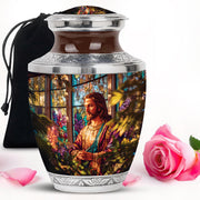 Jesus Portrait Cremation Urn - Funeral Urn For Men & Women