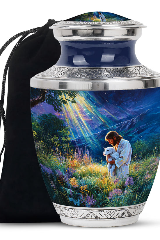 Jesus Memorial Urn - Beautiful Cremation Urn For Human Ashes