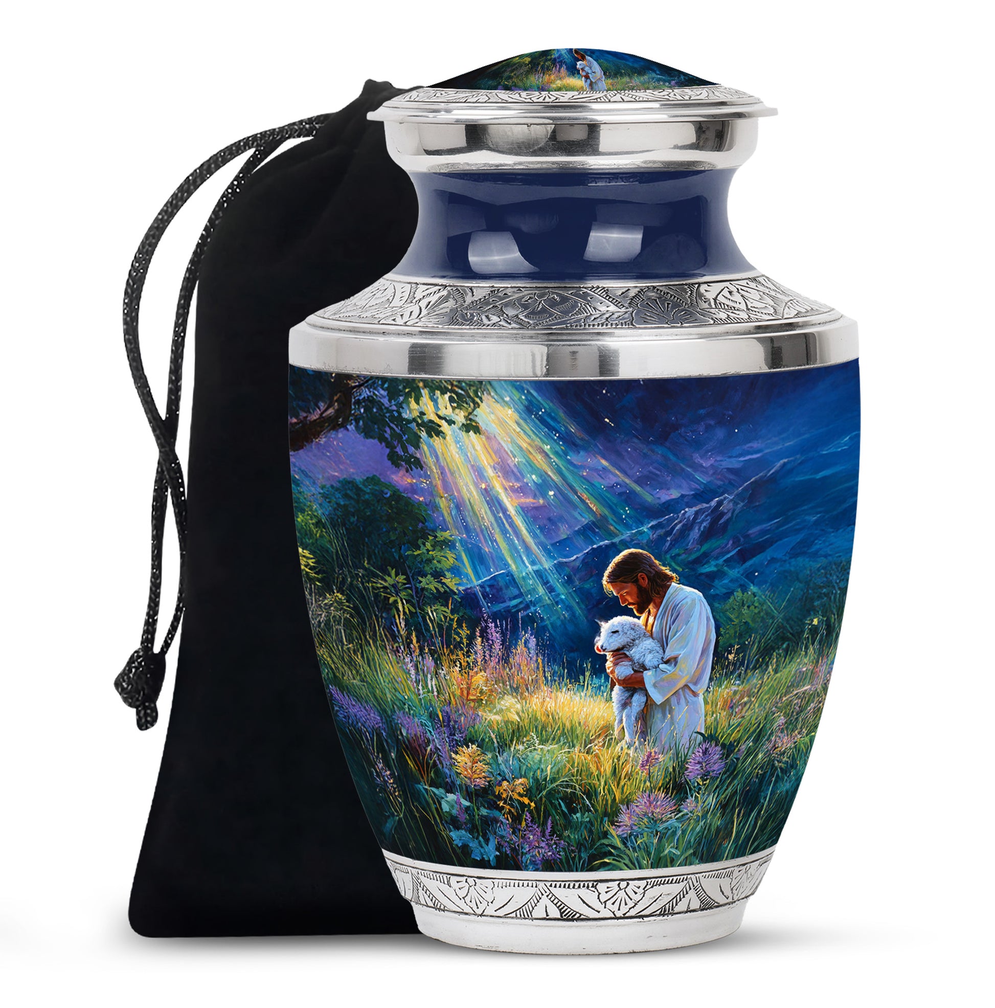 Jesus Memorial Urn - Beautiful Cremation Urn For Human Ashes