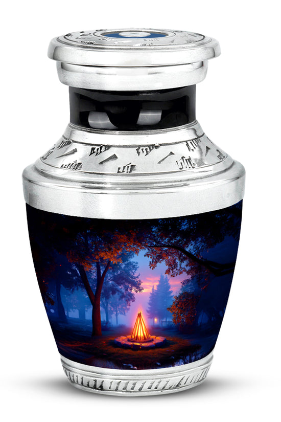 Black Venerable Campfire Cremation Urns for Human Ashes - 10-inch, 200 cu in - Karyliz