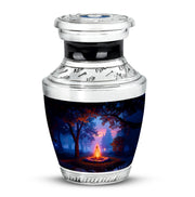 Black Venerable Campfire Cremation Urns for Human Ashes - 10-inch, 200 cu in - Karyliz