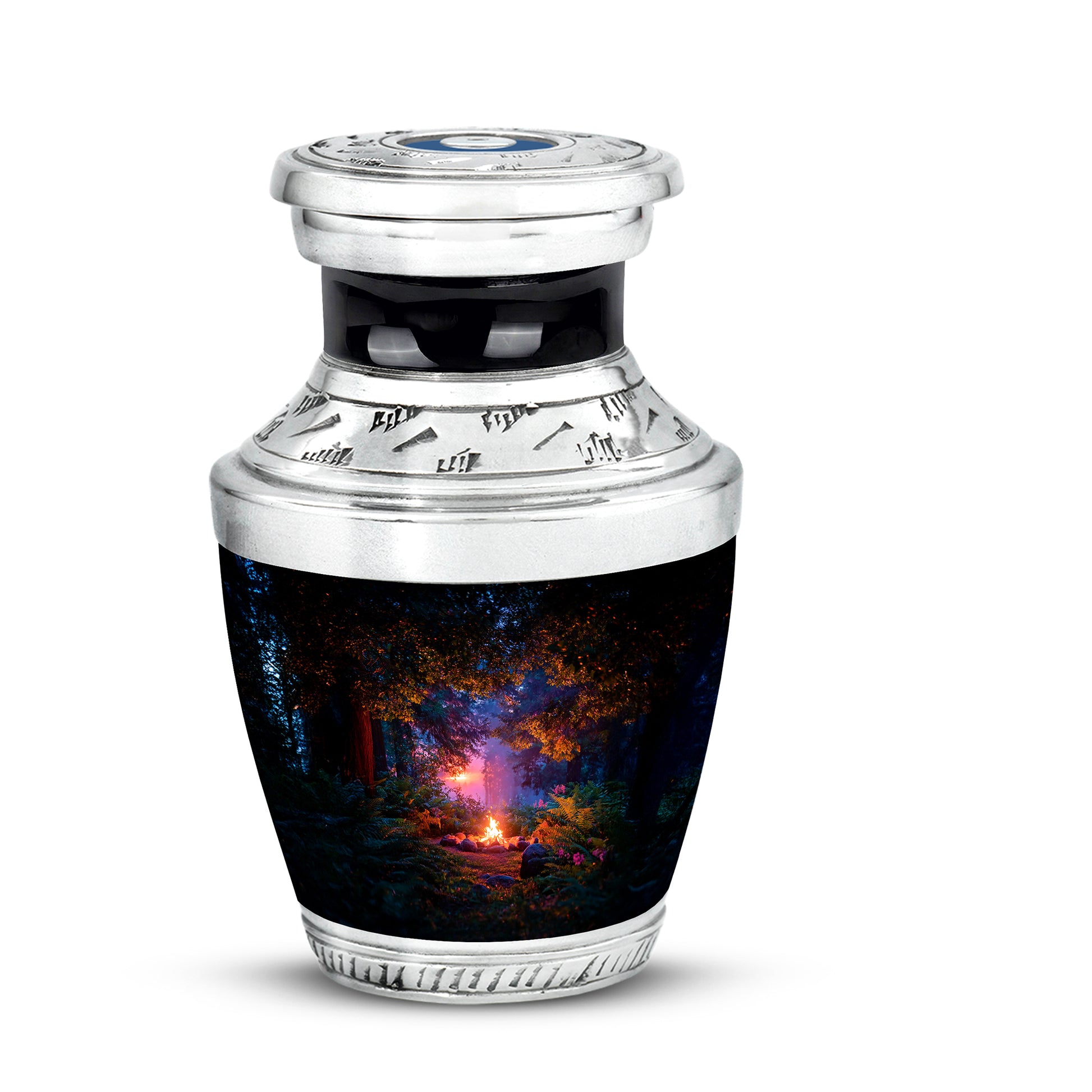 Black Campfire Cremation Urns - Imperial Blessing 10-inch, 200 cu in - Karyliz