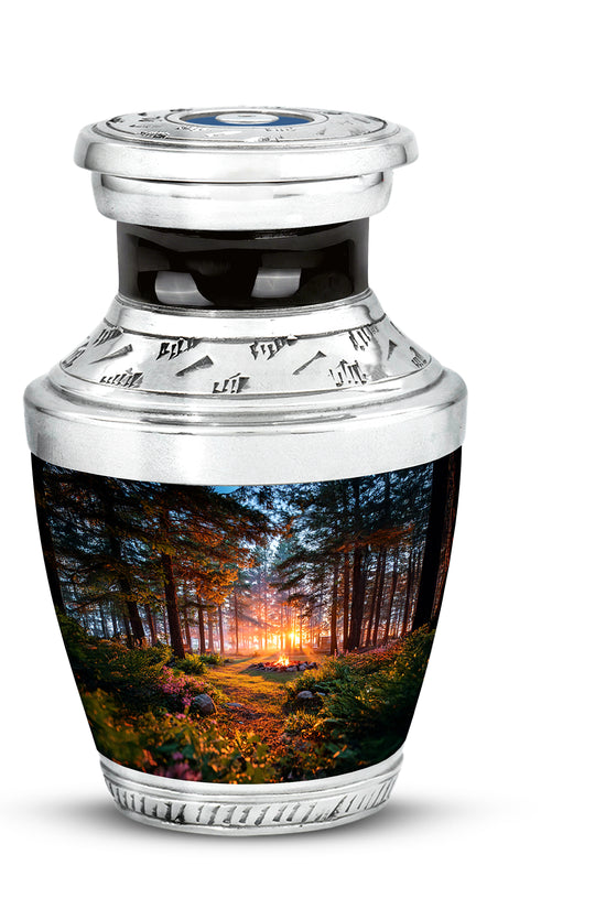 Black Campfire Cremation Urns - Honored Promise 10-inch, 200 cu in - Karyliz