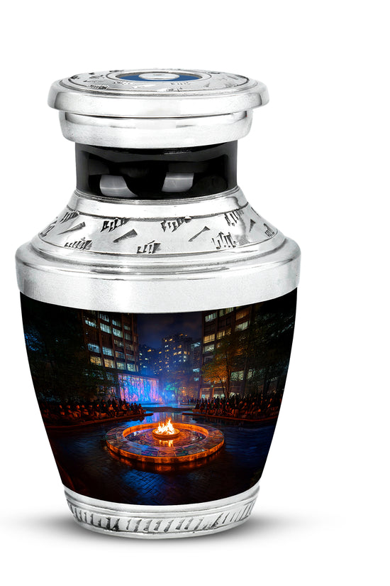 Sublime Campfire Cremation Urns for Human Ashes - Black 10-inch - Karyliz