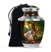 Two Cats Tribute Cremation Urn - Pet Memorial Urn For Ashes
