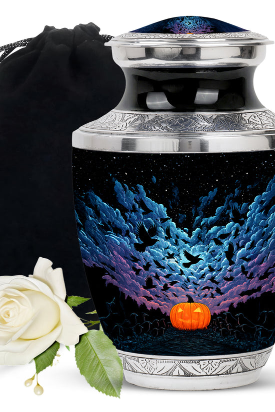 Artistic Halloween Funeral Urn - Cremation Urn For Male & Female Ashes