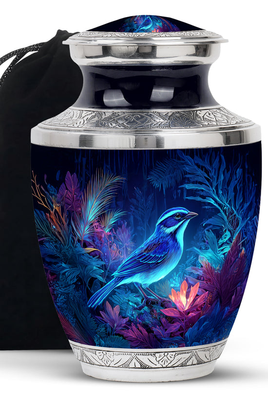 Sparrow Themed Memorial Urn - Cremation Ashes Urn for Father & Mother