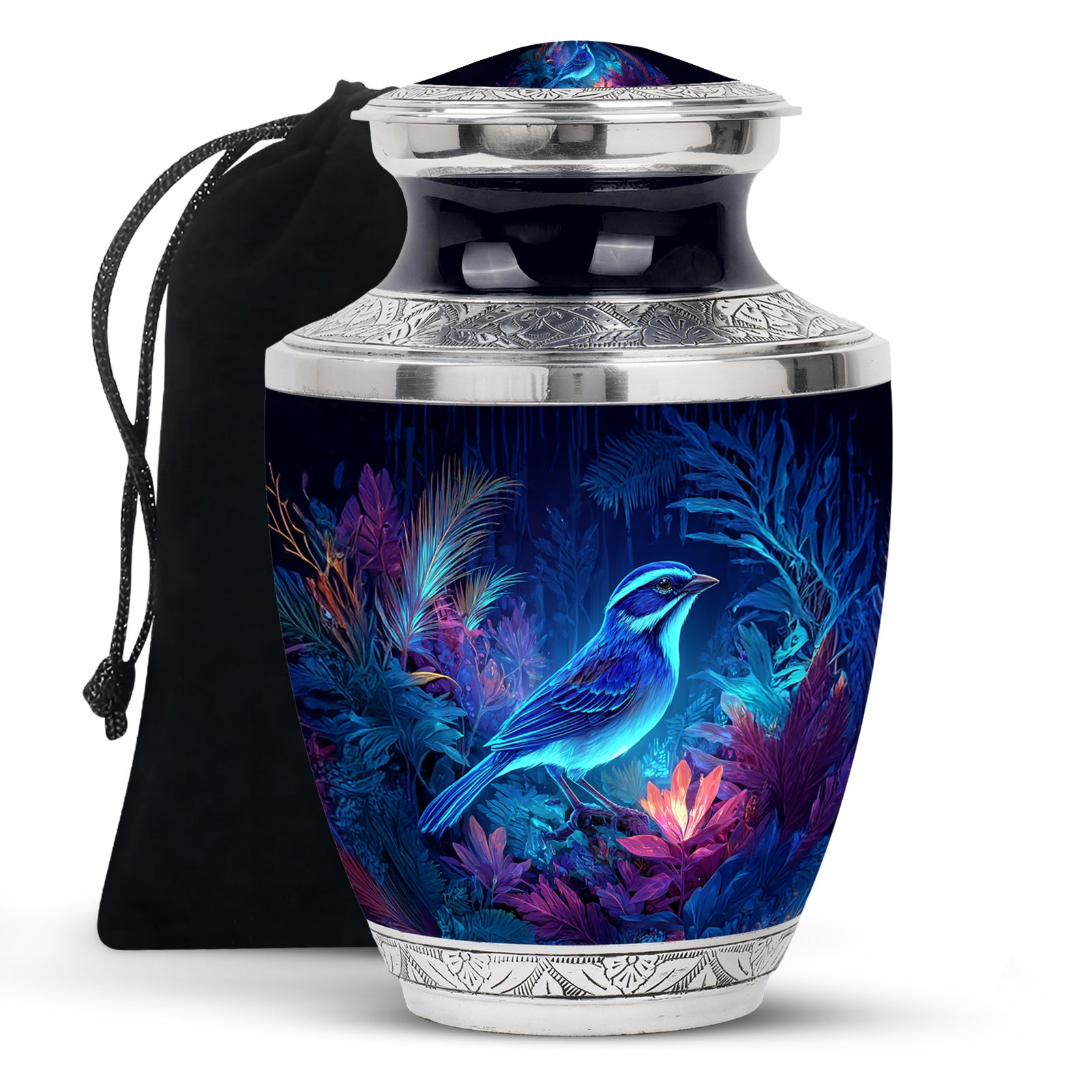 Sparrow Themed Memorial Urn - Cremation Ashes Urn for Father & Mother