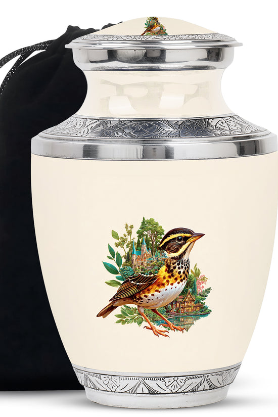 Nature Village Bird Urn - Artistic Funeral Urn for Dad & Mom