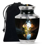 Fishing Cremation Urn For Ashes - Aluminium Memorial Urn For Adult