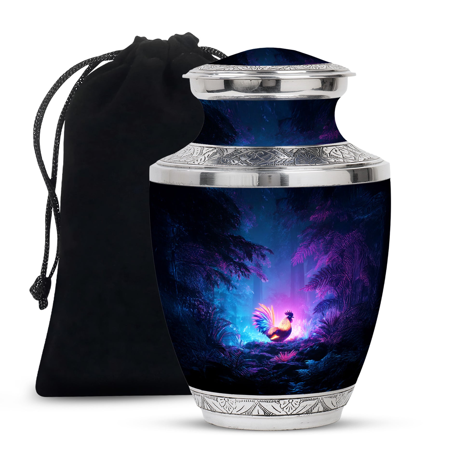 Glowing Hen Funeral Urn - Elegant Memorial Urn For Burial