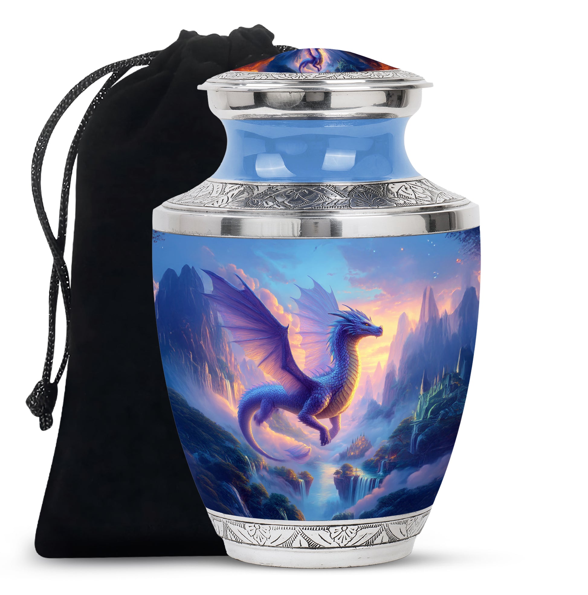 Artistic Dragon Funeral Urn - Unique Fantasy Cremation Urn For Adult Ashes