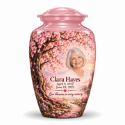 Personalized Tree of Life Classic urn, 10 inch large Urn; fictional portrait example